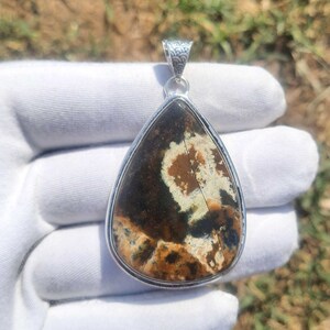 Chrome Chalcedony Pendant, Chalcedony Gemstone Handmade 925 Sterling Silver Jewelry Pendant For Mother Gift, Gemstone Jewelry For Her