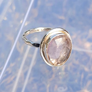 Faceted Ametrine Gemstone 925 Sterling Silver Ring, Gemstone Ring, Ametrine Ring, Christmas Gift, Mother gift, Holiday Gift, Wedding Gift