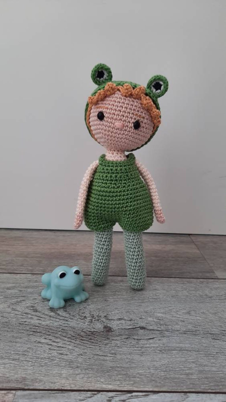 The Frog Prince Amigurumi Dressup Doll Crochet Doll Etsy