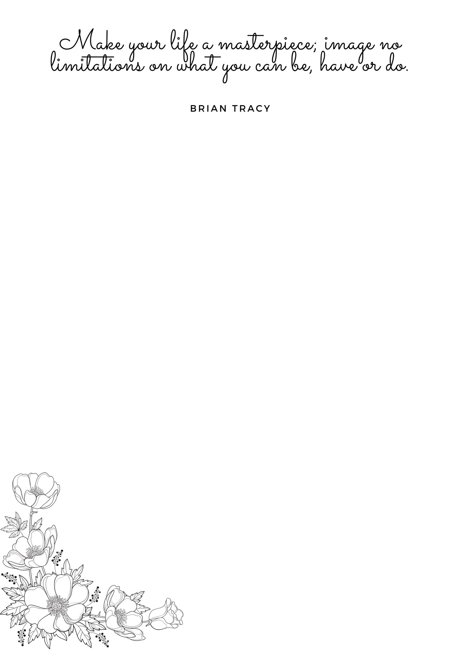 Lined pages and blank pages with inspirational quotes 40 | Etsy