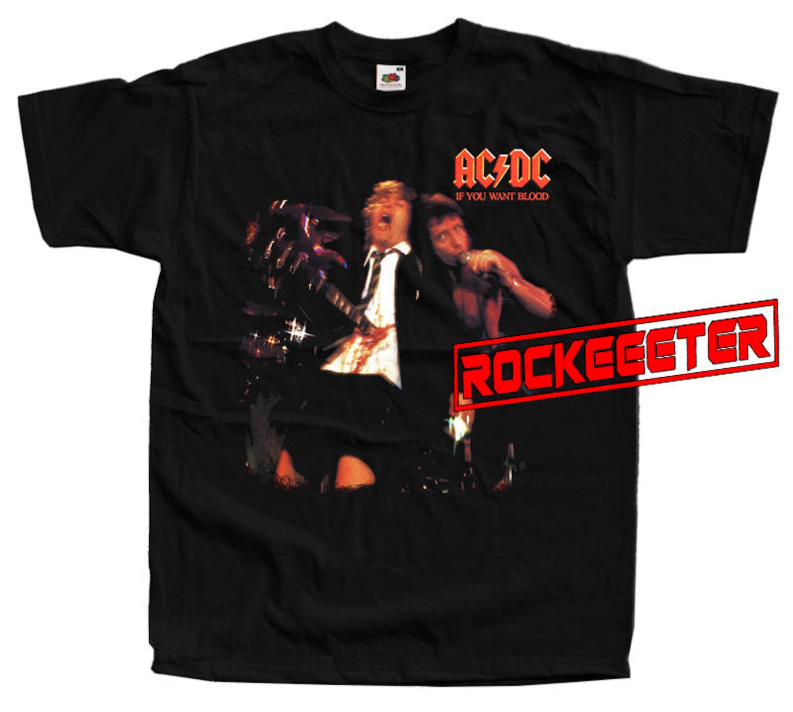 AC DC If you want blood 1978 album cover poster hardcore band | Etsy