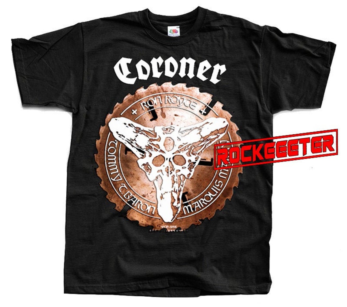 Coroner Logo V1 album cover poster band Trash metal DTG Etsy