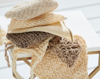 Natural Exfoliating, Bath Glove, Organic Jute Mitt, Bath Mitt, Kese, Body Spa Glove, Bath Fibers, Goat Hair Exfoliating