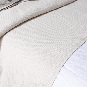 Textured BOHO Bed Throw , Bed Cover BEDSPREAD, Bed BLANKET, Woven Cotton Bed Spread Single, Beige Bed Cover, Ivory Boho Blanket, 39&quot;x90&quot;