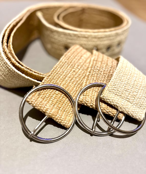 Cintura elastica da donna, stile vintage, con fibbia