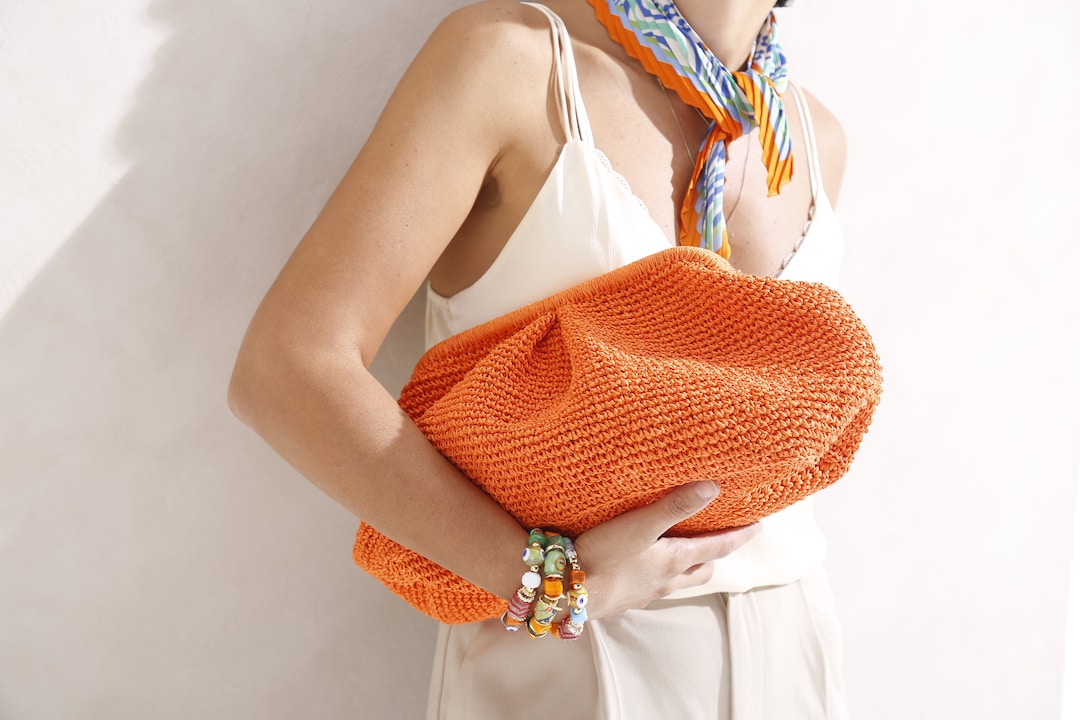 Scoseptzy Woven Crochet Clutch Purses For Women, Casual