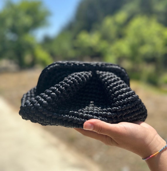 Piccola pochette in rafia metallizzata, borsa metallizzata