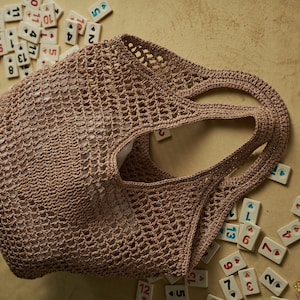 Luxury Crochet Raffia BagTote, Handmade Crochet Raffia Bag, Straw Purse Bag, Raffia Shoulder Bag, Tote Handbag, Crochet Raffia Bag,