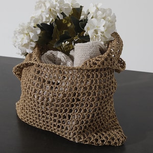 Handmade Raffia CAGE Shoulder Bag, Crochet Beach Tote, Lightweight and Eco-Friendly Beach Bag, Handmade Summer Bag, Crochet Woven Tote