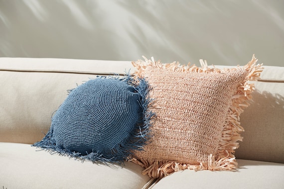 Raffia pillow covers hotsell