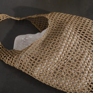 Raffia CAGE Shoulder Bag, Crochet Beach Tote, Raffia Beach Bag, Summer Bag, Crochet Woven Tote, HandKnitted Tote Bag, Beach Bag Gift