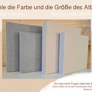 Personalisiertes Fotoalbum Waldfreunde Fotoalbum Geschenk zur Geburt Taufe Babyparty Familienfotoalbum Hochzeit Bild 6