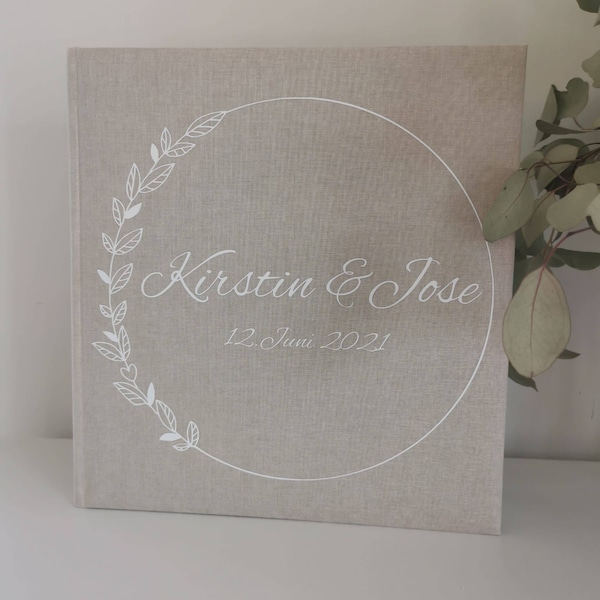 Personalisiertes Fotoalbum- little heart | Hochzeitsalbum | Familienalbum | Babyalbum |Geschenk zur Hochzeit, Geburt, Taufe