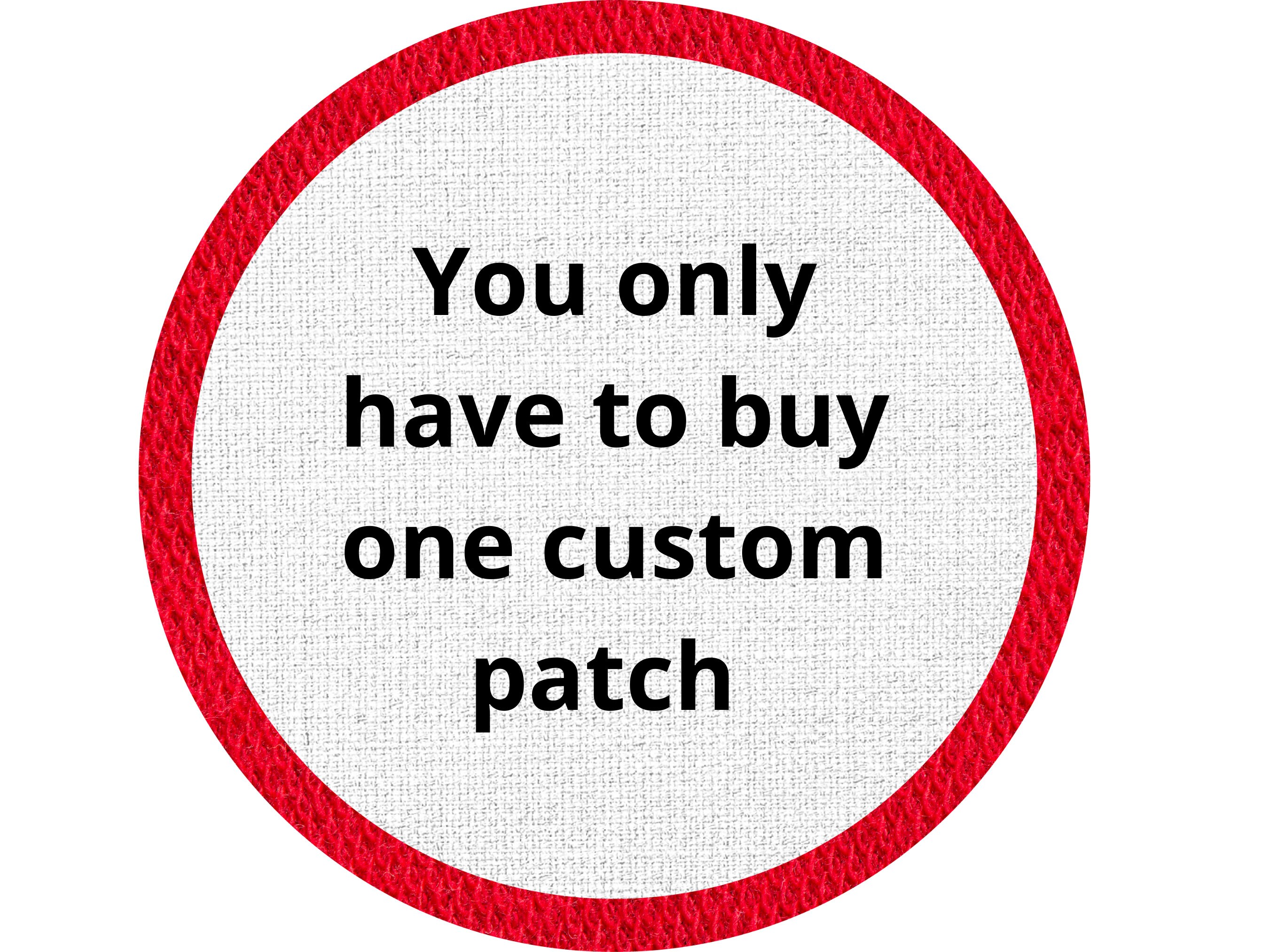 Custom Embroidered Patch No Minimum 