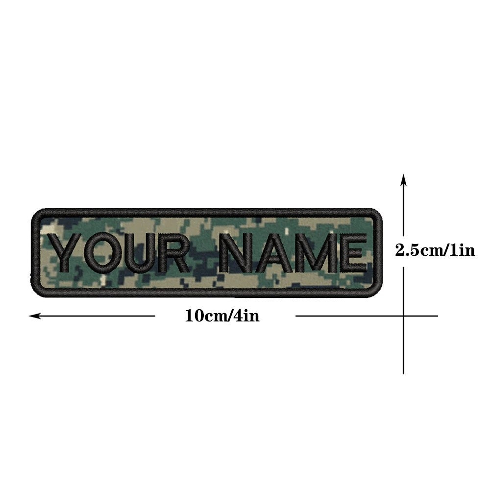 Custom Name Tag Velcro Iron on Patch ID Iron on Service Dog Etsy