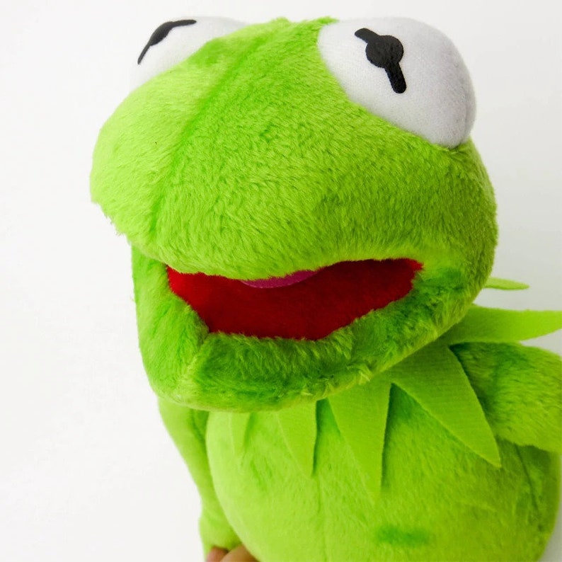 Kermit the Frog Puppet Kermit the Puppet Frog Hand Puppet Etsy Canada