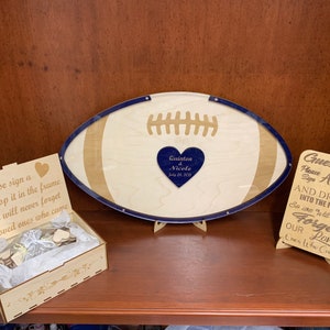 Wedding guestbook alternative, Football Guestbook, Guestbook, Wedding Guestbook,