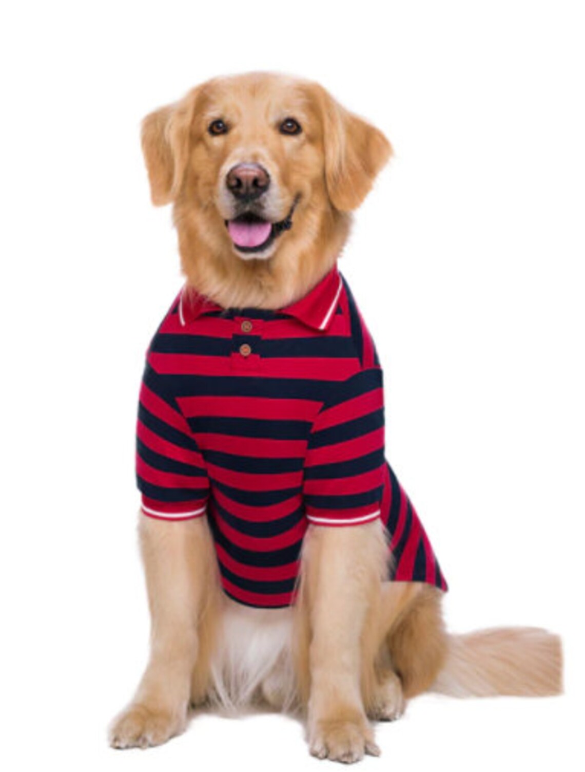 Beautiful soft and cool striped polo shirt for dogs. Free Etsy