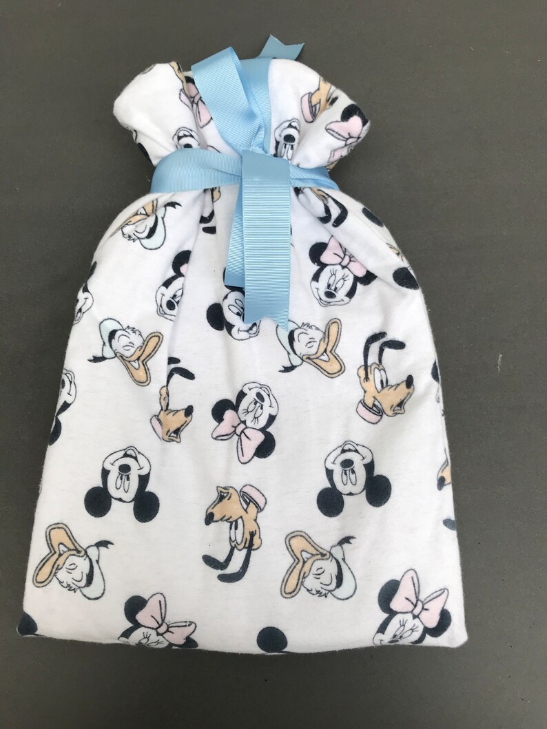 Disney Mickey Mouse Hot Water Bottle Cover and Vintage Snoring Soft Toy