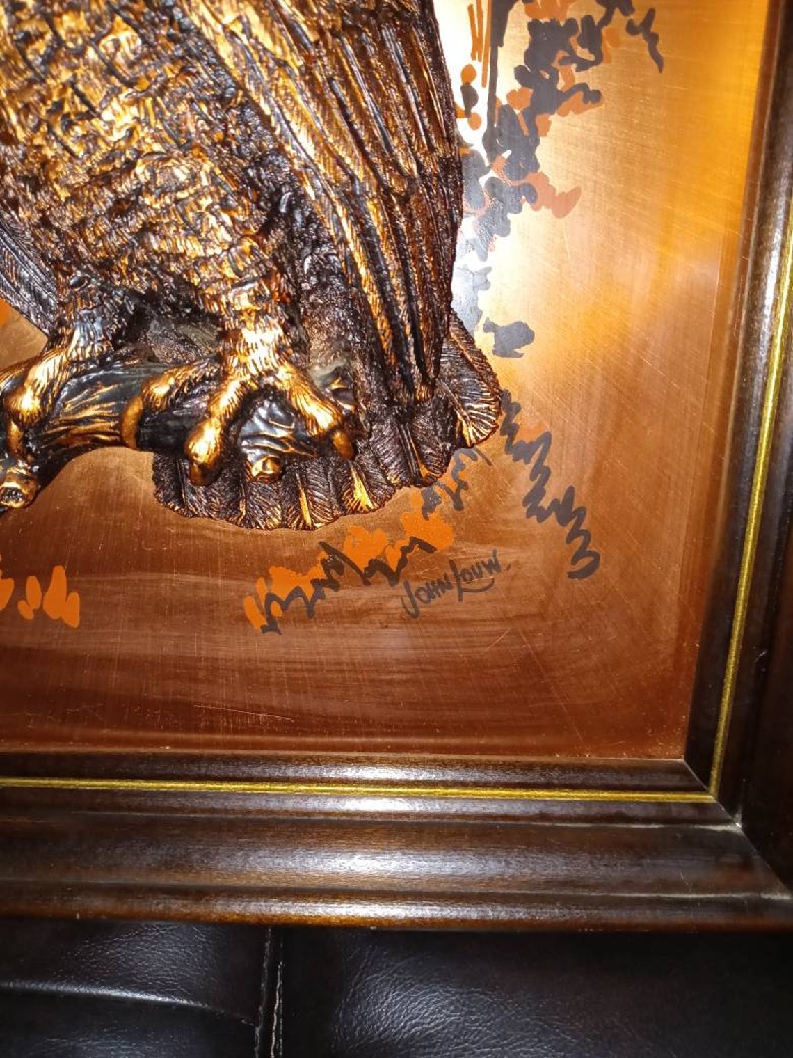 Vintage Signed John Louw 3d Copper Owl Wall Art 16x13x3. Free Etsy