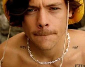 Harry Styles Inspired golden Necklace 