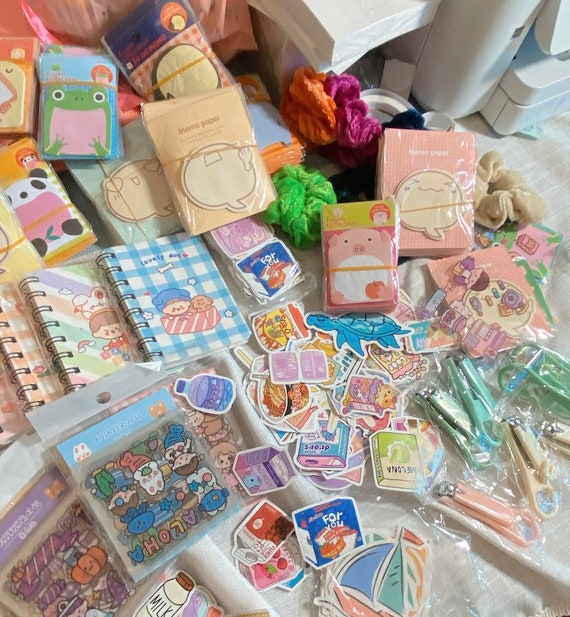 Kawaii Japanese Stationery Art Set Grab Bag for Bullet Journal Penpal Art  Supplies Bujo Scrapbooking Aesthetic IN STOCK Mini Notebooks 