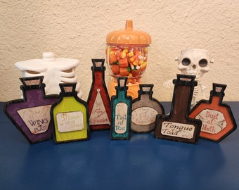 ハロウィーンの DIY ポーションボトル