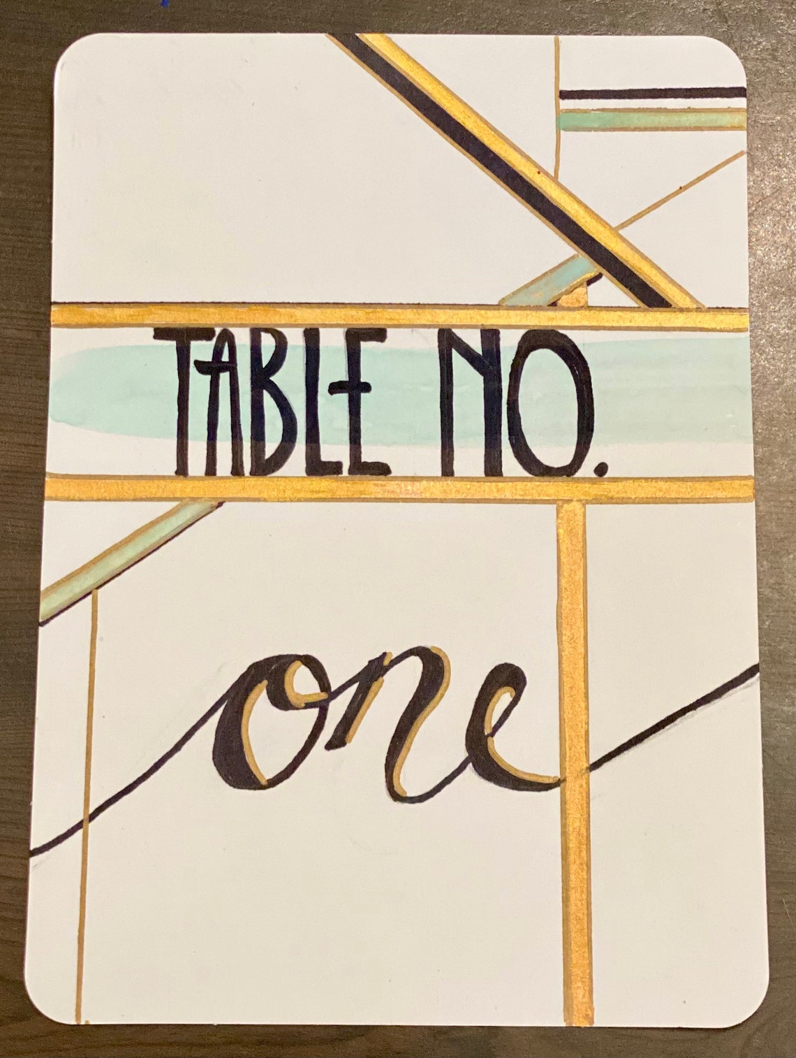 Hand Painted Table Numbers Etsy