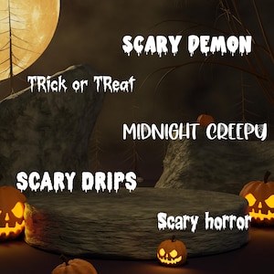 Spooky Halloween Font Bundle | 5 Scary Fonts for Circuit & Halloween Crafts