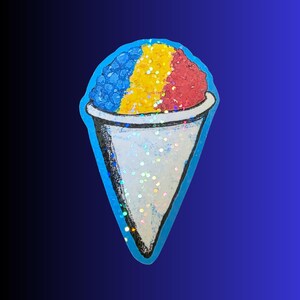 Colorful Vinyl Snow Cone Sticker