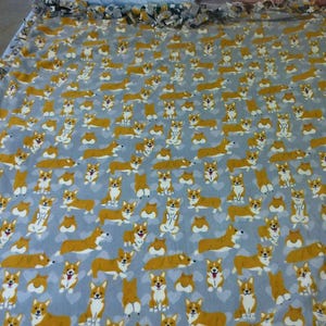corgie double sided blanket