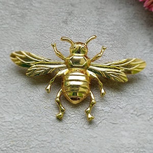 Antique Golden bee brooch in a gift box