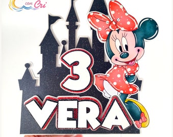 Cake Topper Disney Minnie suitable for a girl's birthday