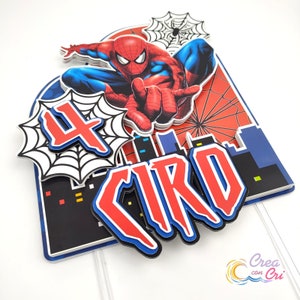 Cake Topper Spiderman adatto per Compleanno bambino