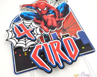 Spiderman Cake Topper suitable for a child's birthday