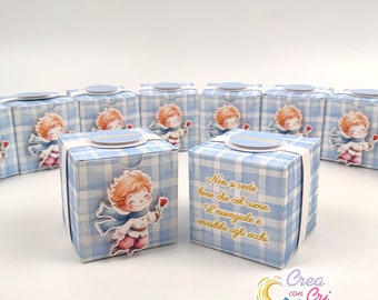 N.10 Little Prince Theme Boxes New Version Cubotto model suitable for Births, Birthdays, Baptisms, Communions for boys and girls.