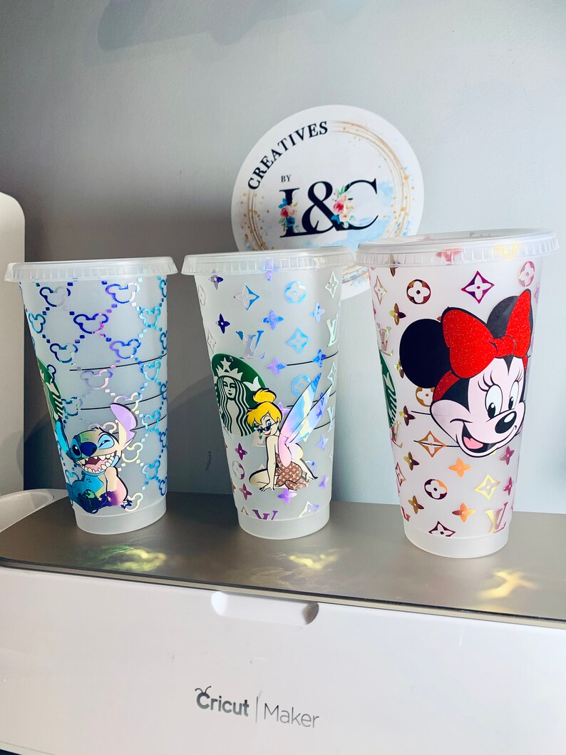 Disney Inspired Reusable Cups Etsy