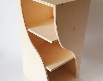 Unfinished Wooden Chest Box: 3-Compartment Jewelry Storage