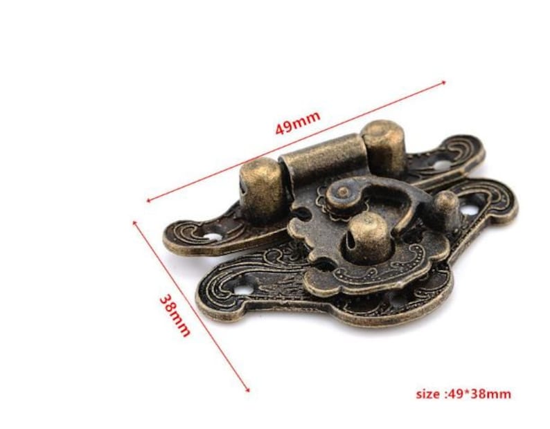 2pcs Brass Jewelry Box Lock Boxes Lock Clasp Case Clasp Etsy