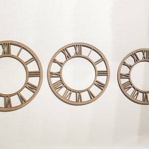 3 pcs Steampunk Clock, Gear Clock, Chipboard, Laser Cut, Décoratif Chipboard, Scrapiniec, Dakoornament, Mixed Media