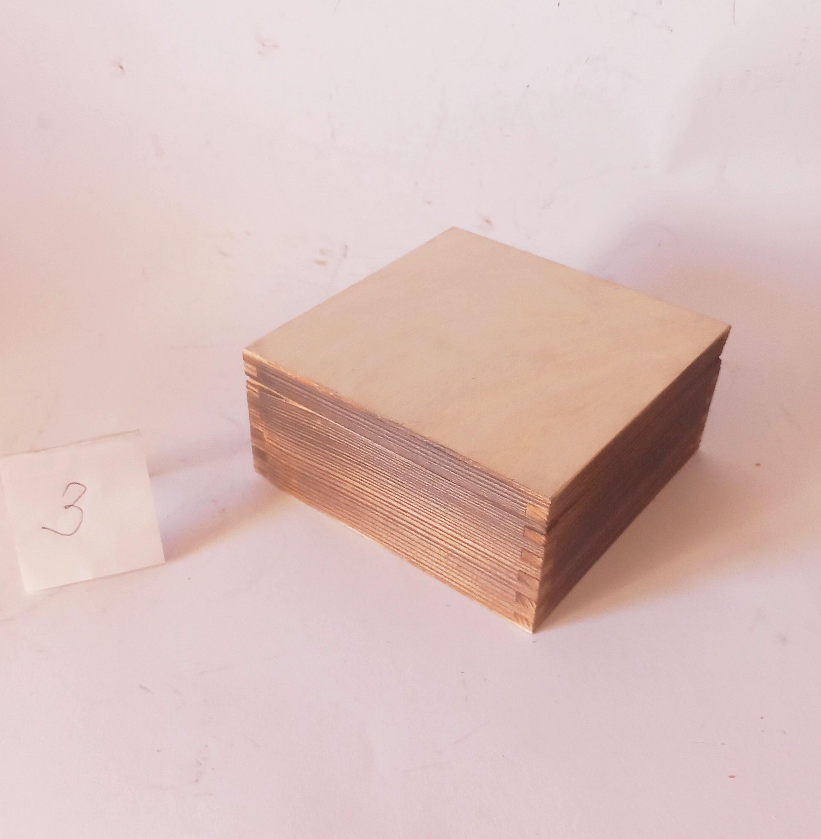 Flamed Tea Box With 4 Compartments, Tea Box, Wooden Box, DIY Box
