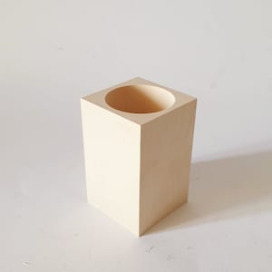 support pour crayons, bougies chandelier Découpage en bois non fini, non peint En bois pour découpage, boîte de bricolage
