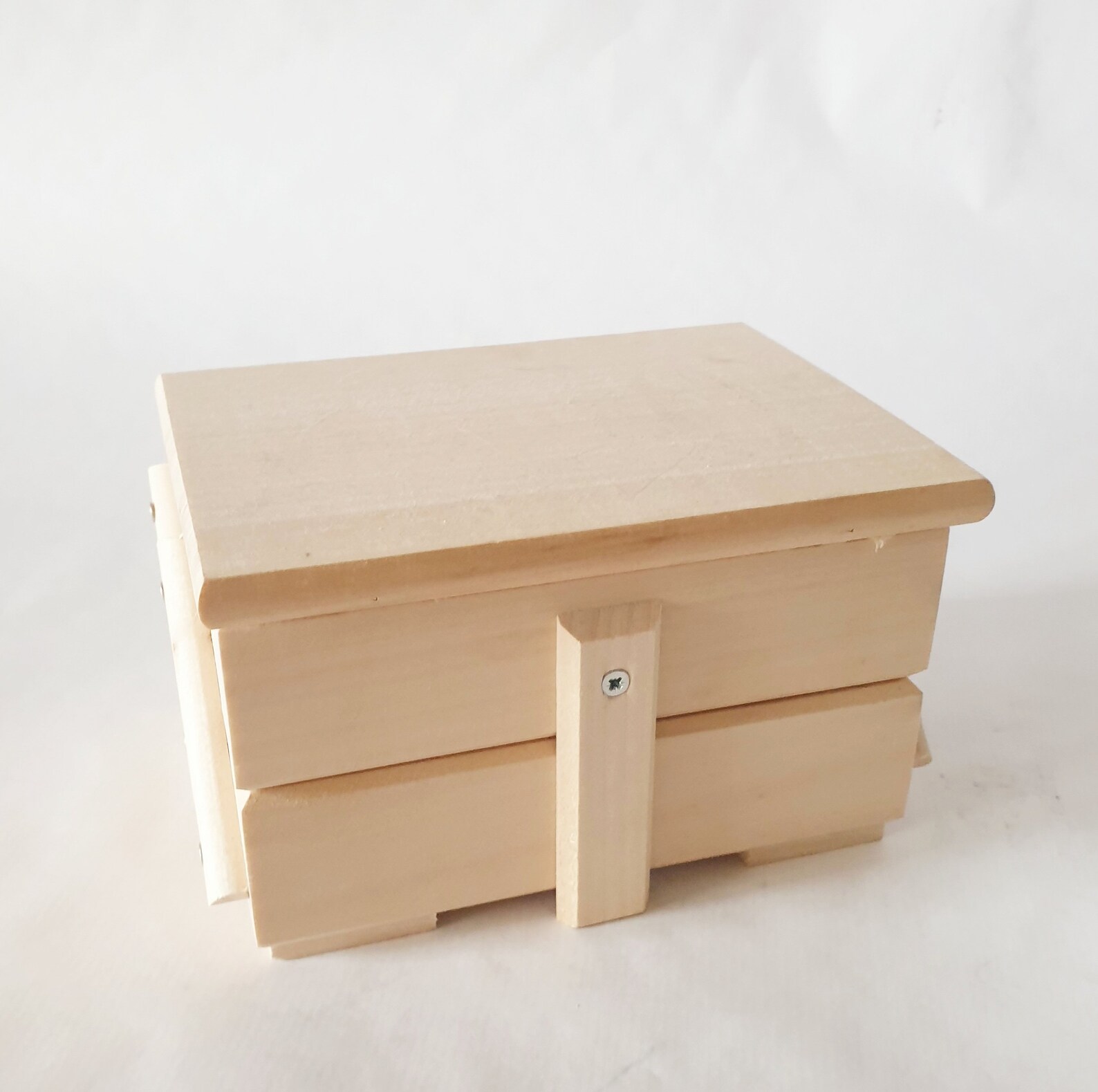 Unfinished Wooden Box With a Lid Unpainted Wooden Box With a Etsy UK