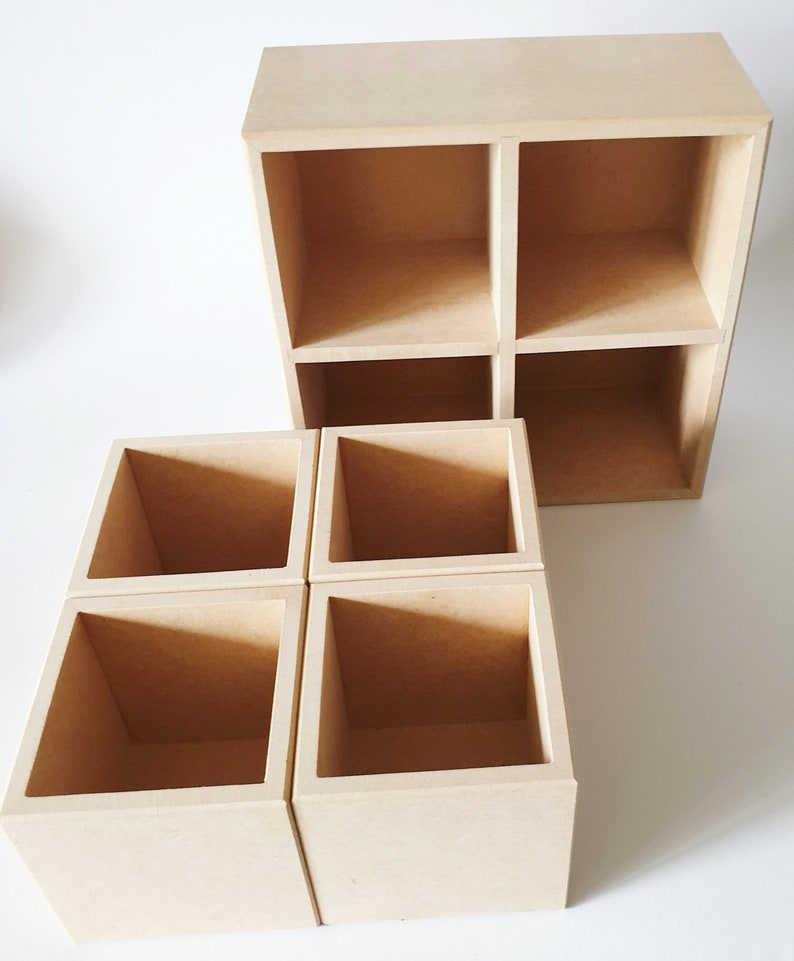 Unfinished Wood Storage Cubesnull