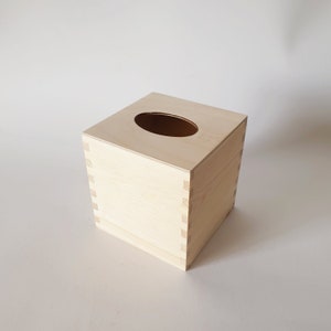 Scatola di fazzoletti in legno, Scatola di legno grezza con coperchio, Scatola di legno non verniciata, Scatola di legno per decoupage, Scatola di legno grezza per decoupage, Scatola fai da te