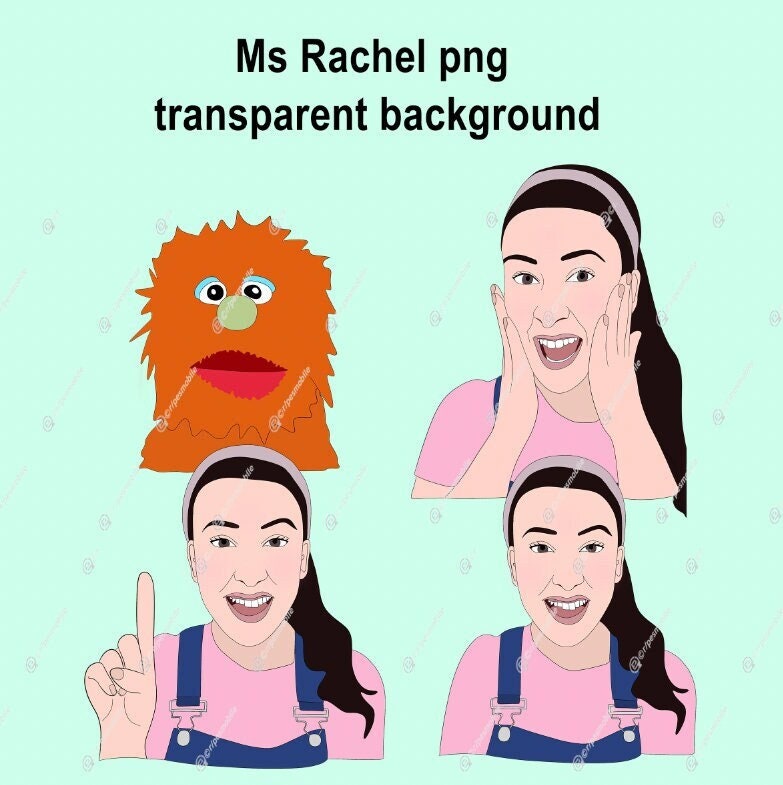 DIGITAL Ms Rachel Birthday Transparent Backgroundms Rachel - Etsy