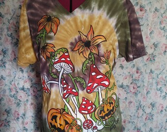 Camiseta de setas Earthy Jack o Lantern