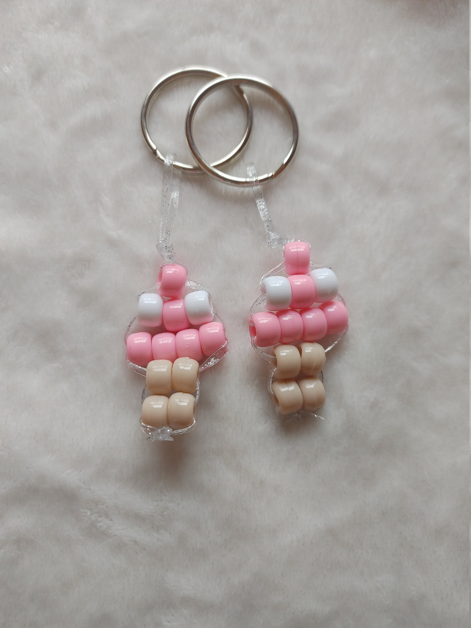 Pony Bead Key Chains Etsy