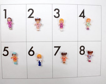 You Pick Vintage Polly Pocket Replacement Dolls Figures - Rare Tawny Mansion Mystery Midge Ice Cream Burger Funtime Clock Movin Red Head J3