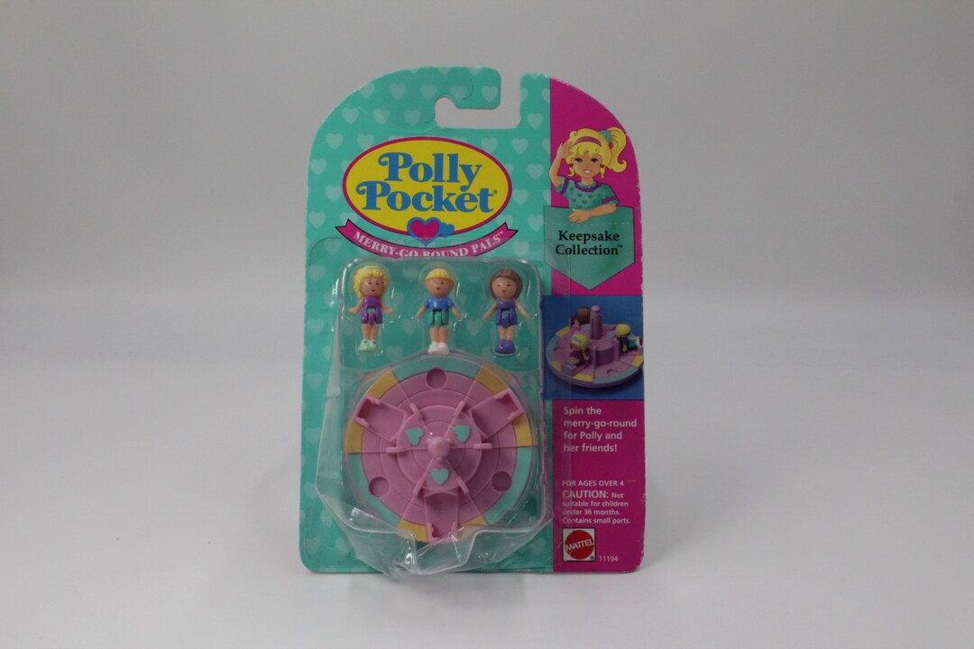1993 Vintage Polly Pocket Merry Go Round NIP NIB NOC New on Etsy